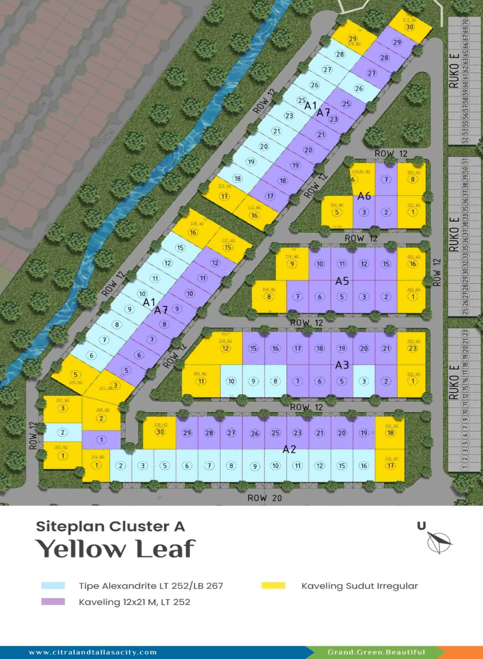 Siteplan YellowLeaf 4 - CitraLand Tallasa City | Grand - Green - Beautiful siteplan yellowleaf 4 citraland tallasa city | grand green beautiful