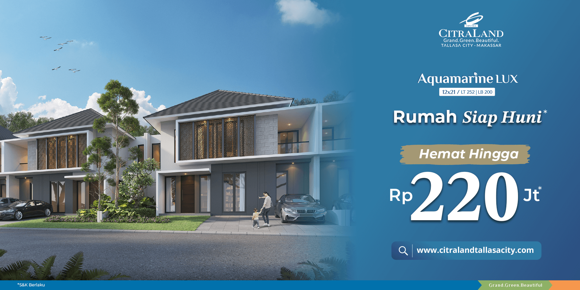 Rumah Siap Huni di CitraLand Tallasa City Makassar - CitraLand Tallasa City | Grand - Green - Beautiful rumah siap huni di citraland tallasa city makassar   citraland tallasa city | grand   green   beautiful